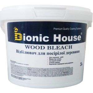 Отбеливатель для дерева без хлора WOOD BLEACH Bionic-House 3л Бесцветный