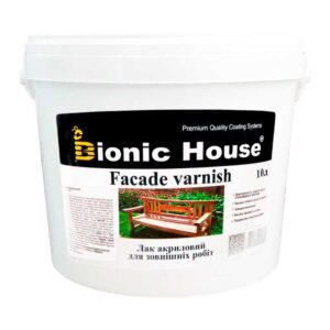 Лак для наружных работ по дереву Bionic-House 10л Бесцветный Глянцевый