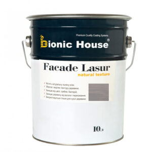 Краска для дерева FACADE LASUR Bionic-House 10л Пепел А117