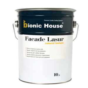Краска для дерева FACADE LASUR Bionic-House 10л Бесцветный