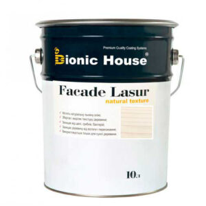 Краска для дерева FACADE LASUR Bionic-House 10л Жасмин