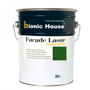 Краска для дерева FACADE LASUR Bionic-House 10л Кипарис