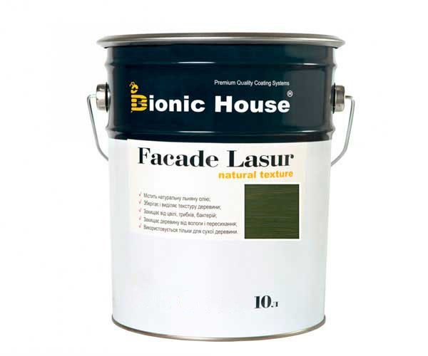 Краска для дерева FACADE LASUR Bionic-House 10л Мирта
