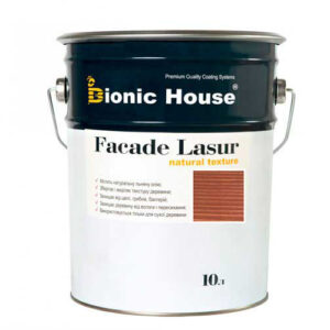 Краска для дерева FACADE LASUR Bionic-House 10л Сандал