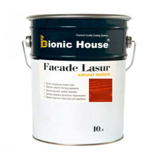 Краска для дерева FACADE LASUR Bionic-House 10л Тик