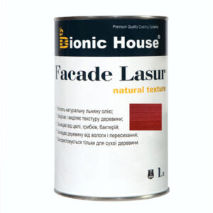 Краска для дерева FACADE LASUR Bionic-House 1л Вишня А108