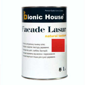 Краска для дерева FACADE LASUR Bionic-House 1л Барбарис