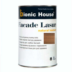 Краска для дерева FACADE LASUR Bionic-House 1л Кедр