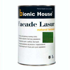 Краска для дерева FACADE LASUR Bionic-House 1л Кипарис