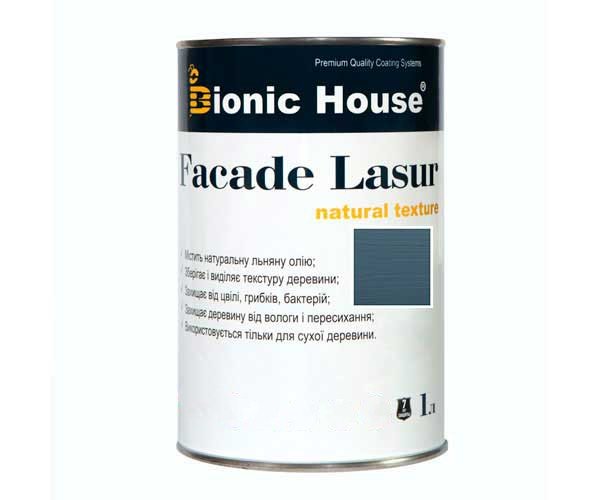 Краска для дерева FACADE LASUR Bionic-House 1л Крайола