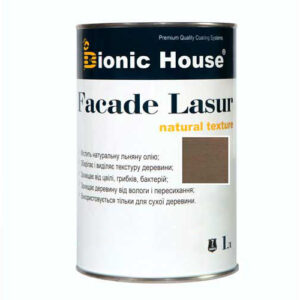 Краска для дерева FACADE LASUR Bionic-House 1л Умбра
