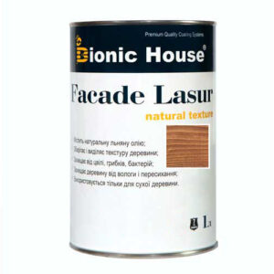 Краска для дерева FACADE LASUR Bionic-House 1л Золотой Орех