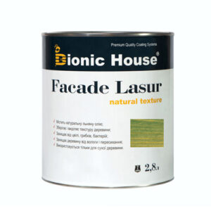 Краска для дерева FACADE LASUR Bionic-House 2,8л Изумруд А114