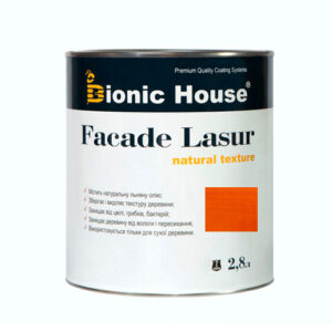 Краска для дерева FACADE LASUR Bionic-House 2,8л Янтарь