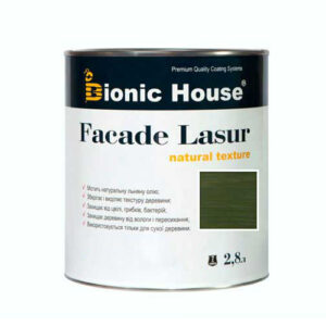 Краска для дерева FACADE LASUR Bionic-House 2,8л Мирта