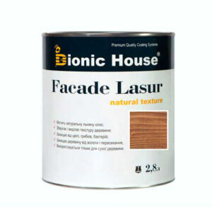 Краска для дерева FACADE LASUR Bionic-House 2,8л Золотой Орех