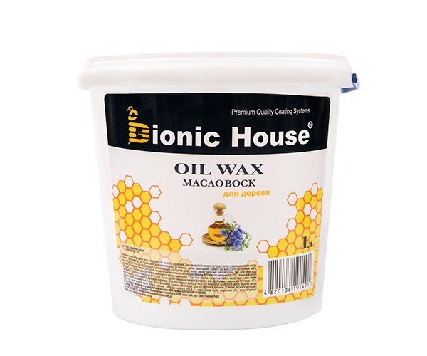 oil-wax-1l Масло-воск для дерева Bionic-House 1л Бесцветный
