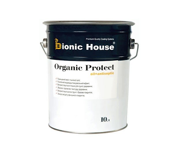 Антисептик для дерева ORGANIC PROTECT OIL Bionic-House 10л Бесцветный