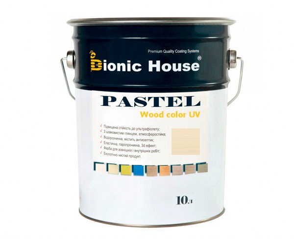 Краска для дерева PASTEL Wood Color Bionic-House 10л КапучиноР203