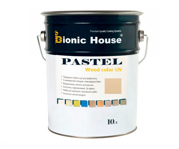 Краска для дерева PASTEL Wood Color Bionic-House 10л БейлисР204