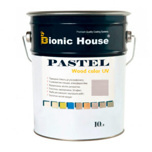 Краска для дерева PASTEL Wood Color Bionic-House 10л Грей Р217