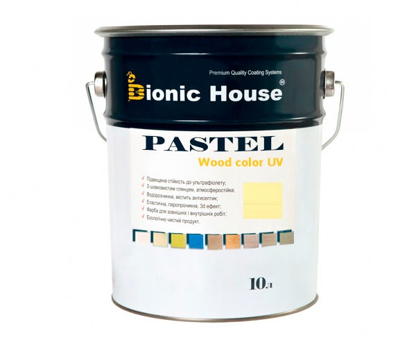 Краска для дерева PASTEL Wood Color Bionic-House 10л Цитрус Р219