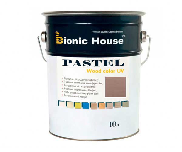 Краска для дерева PASTEL Wood Color Bionic-House 10л Баклажан