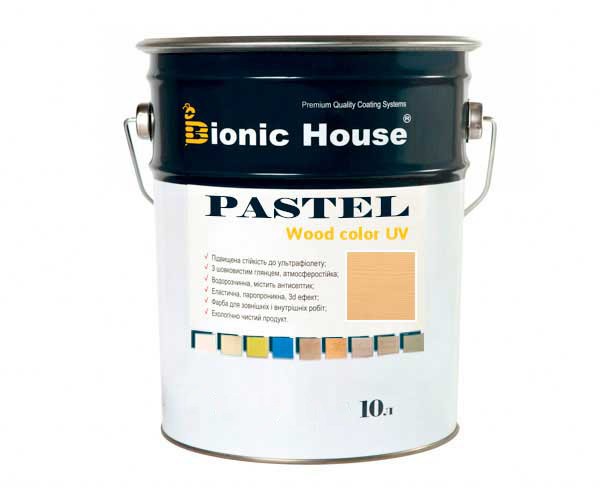 Краска для дерева PASTEL Wood Color Bionic-House 10л Карамель