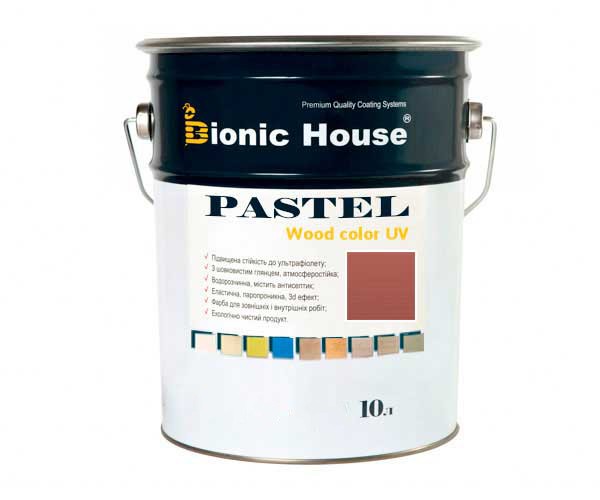 Краска для дерева PASTEL Wood Color Bionic-House 10л Сакура