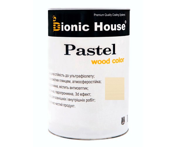 Краска для дерева PASTEL Wood Color Bionic-House 0,8л КапучиноР203
