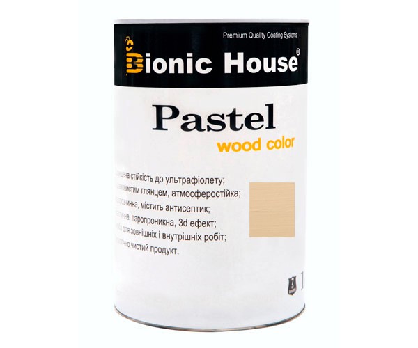 Краска для дерева PASTEL Wood Color Bionic-House 0,8л БейлисР204