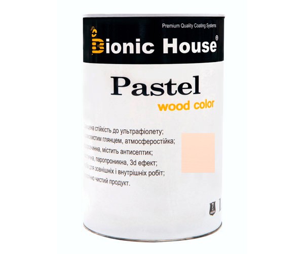 Краска для дерева PASTEL Wood Color Bionic-House 0,8л Зефир Р205