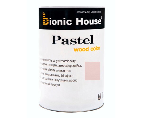 Краска для дерева PASTEL Wood Color Bionic-House 0,8л Фиалка Р207