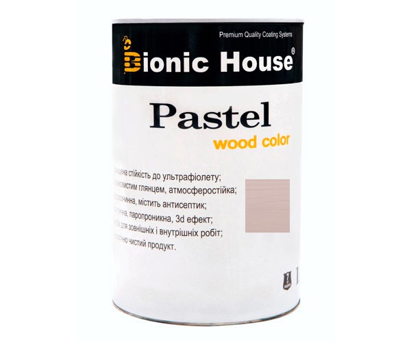Краска для дерева PASTEL Wood Color Bionic-House 0,8л Лаванда Р209