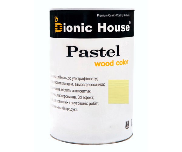 Краска для дерева PASTEL Wood Color Bionic-House 0,8л Фисташковый Р211