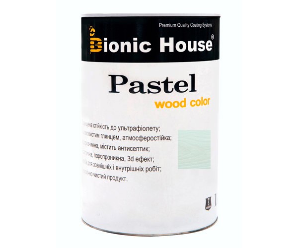 pastel-wc1l-215 Фарба для дерева PASTEL Wood Color Bionic-House 0,8л Мальдіви Р215