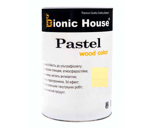 Краска для дерева PASTEL Wood Color Bionic-House 0,8л Цитрус Р219