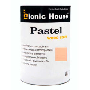 Краска для дерева PASTEL Wood Color Bionic-House 0,8л Персик