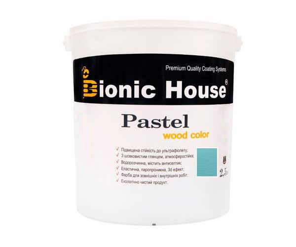 Краска для дерева PASTEL Wood Color Bionic-House 2,5л Бирюза