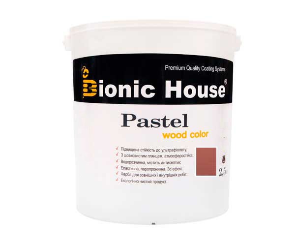 Краска для дерева PASTEL Wood Color Bionic-House 2,5л Сакура