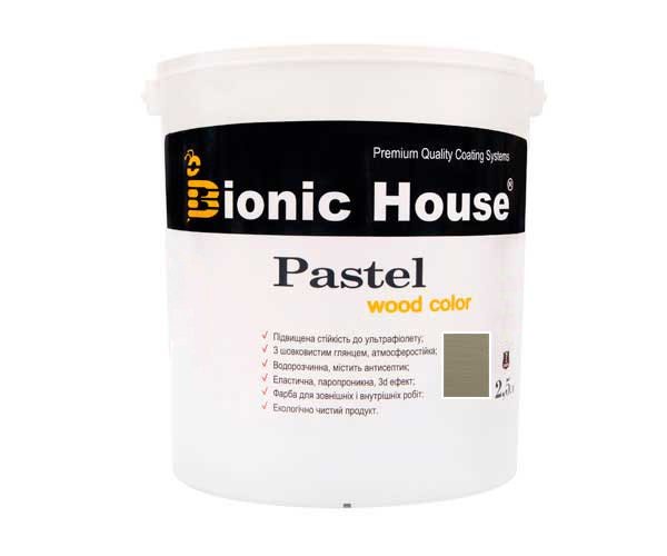 Краска для дерева PASTEL Wood Color Bionic-House 2,5л Серый Сланец
