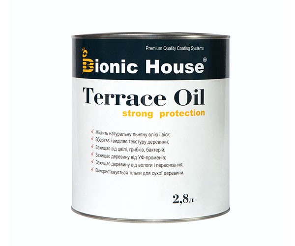 Масло для терасс Bionic-House 2,8л Бесцветный
