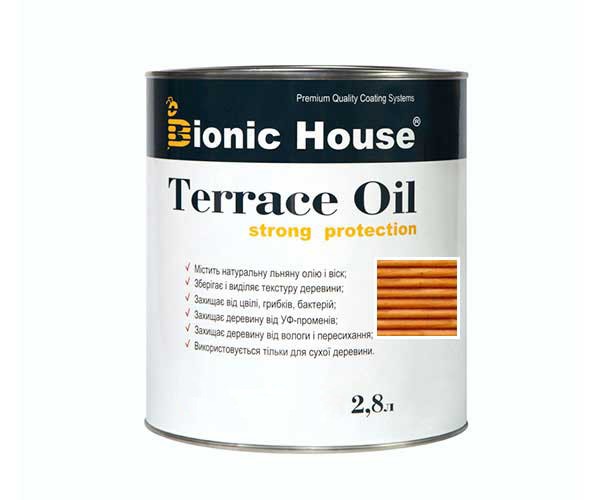 Масло для терасс Bionic-House 2,8л Ирис