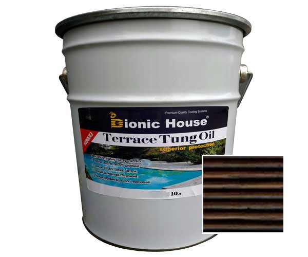 terraceTung-oil-10L-cherniy Масло для терасс ТУНГОВОЕ Bionic-House 10л Черный