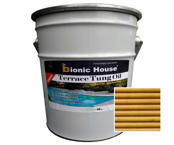 terraceTung-oil-10L-dub Масло для терасс ТУНГОВОЕ Bionic-House 10л Дуб