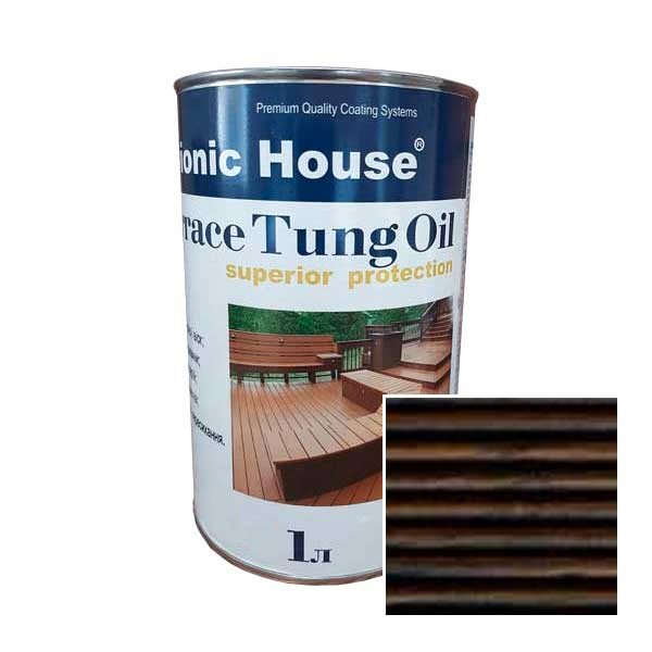 terraceTung-oil-1L-cherniy Масло для терасс ТУНГОВОЕ Bionic-House 1л Черный