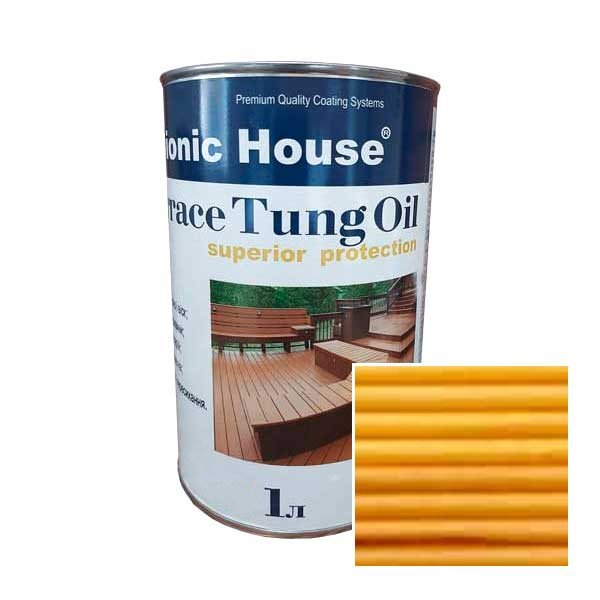 terraceTung-oil-1L-sosna Масло для терасс ТУНГОВОЕ Bionic-House 1л Сосна