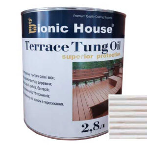 Масло для терасс ТУНГОВОЕ Bionic-House 2,8л Белый
