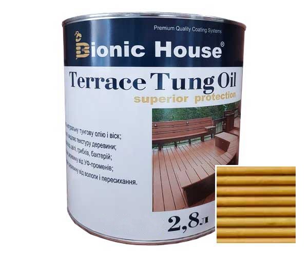 Масло для терасс ТУНГОВОЕ Bionic-House 2,8л Дуб