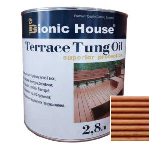 Масло для терасс ТУНГОВОЕ Bionic-House 2,8л Миндаль